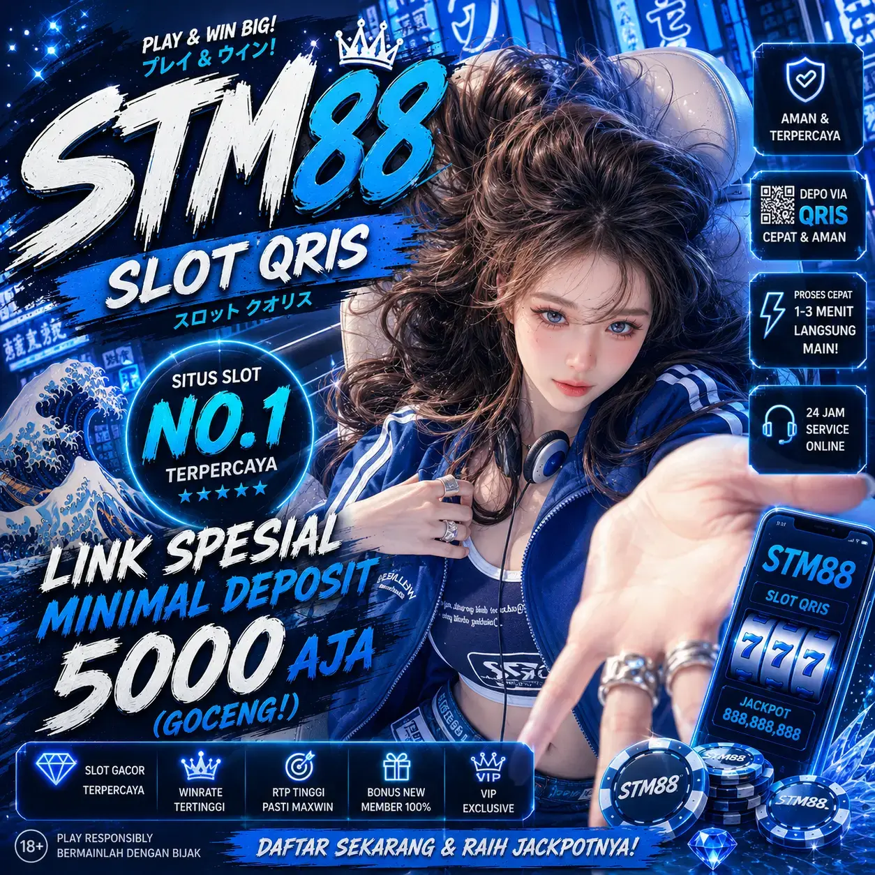 STM88 ⚡️ Spesial Link Situs Slot QRIS Minimal Deposit 5000 Paling Gacor Pagi Hari Ini